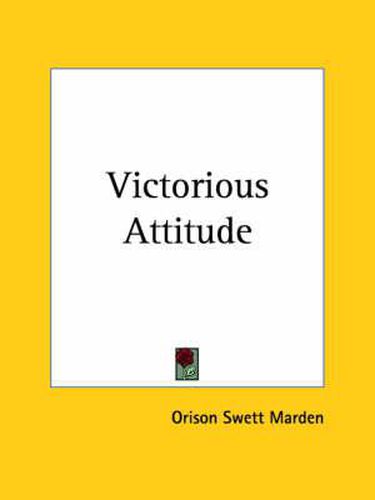 Cover image for Victorious Attitude (1916)
