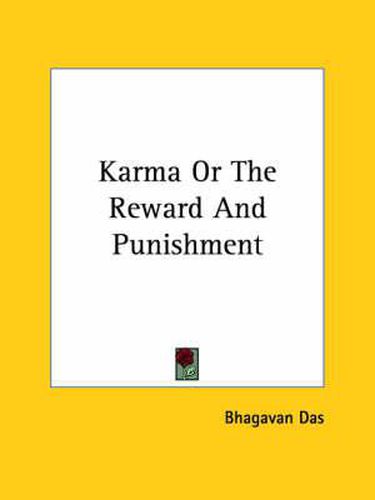 Cover image for Karma or the Reward and Punishment