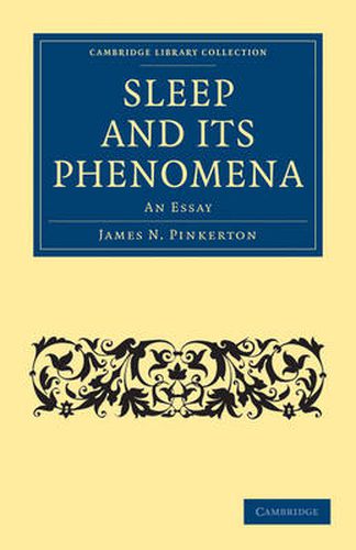 Cover image for Sleep and its Phenomena: An Essay