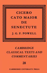 Cover image for Cicero: Cato Maior de Senectute