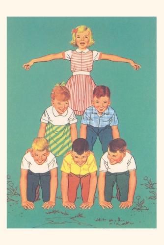 Cover image for Vintage Journal Kids Forming Pyramid
