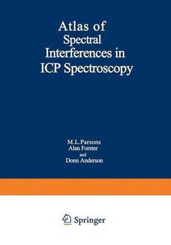 Cover image for Atlas of Spectral Interferences in ICP Spectroscopy