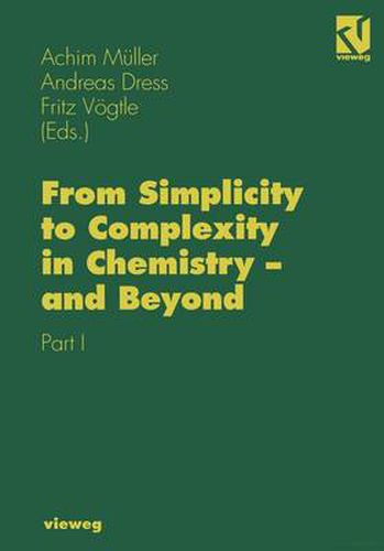 Cover image for From Simplicity to Complexity in Chemistry - and Beyond: Part I