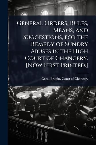 Cover image for General Orders, Rules, Means, and Suggestions, for the Remedy of Sundry Abuses in the High Court of Chancery. [Now First Printed.]