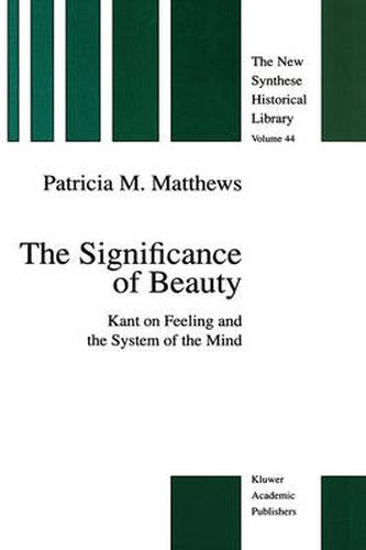 Cover image for The Significance of Beauty: Kant on Feeling and the System of the Mind