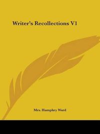 Cover image for Writer's Recollections V1