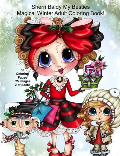 Cover image for Sherri Baldy My Besties Magical Winter Coloring Book