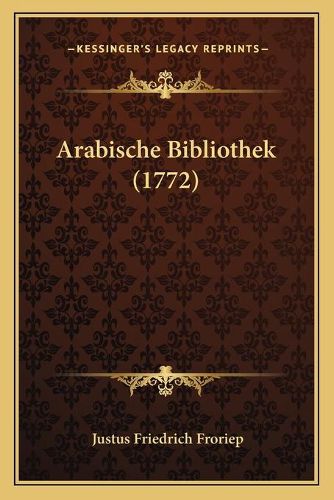 Cover image for Arabische Bibliothek (1772)