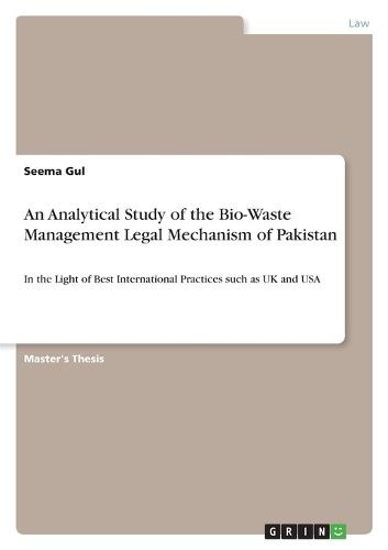 Cover image for An Analytical Study of the Bio-Waste Management Legal Mechanism of Pakistan