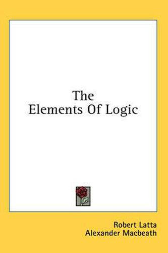 Cover image for The Elements of Logic