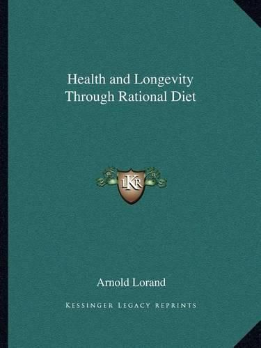 Cover image for Health and Longevity Through Rational Diet