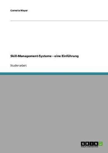 Cover image for Skill-Management-Systeme - eine Einfuhrung