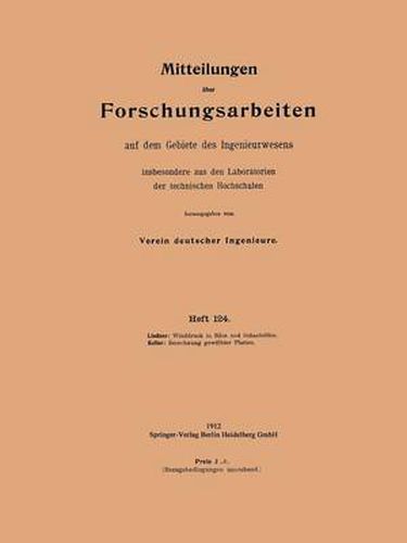 Cover image for Winddruck in Silos Und Schachtoefen. Berechnung Gewoelbter Platten