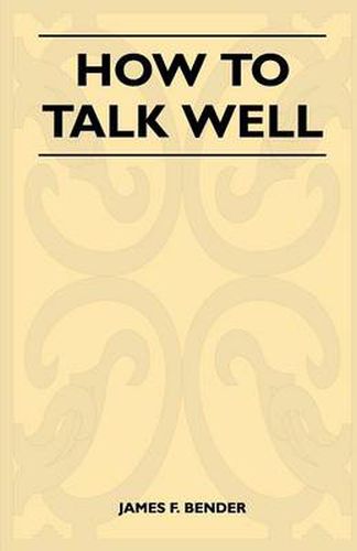 Cover image for How to Talk Well