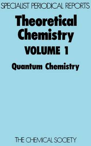 Cover image for Theoretical Chemistry: Volume 1