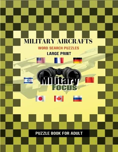 Military Aircrafts Word Search Puzzles - Large Print