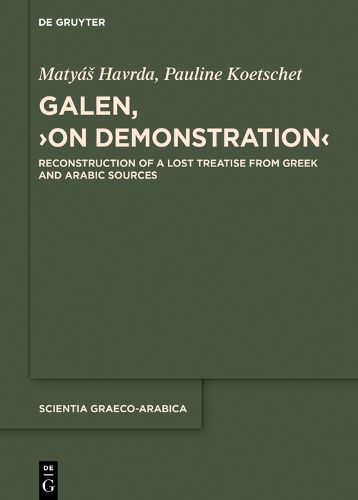 Cover image for Galen, >On Demonstration<