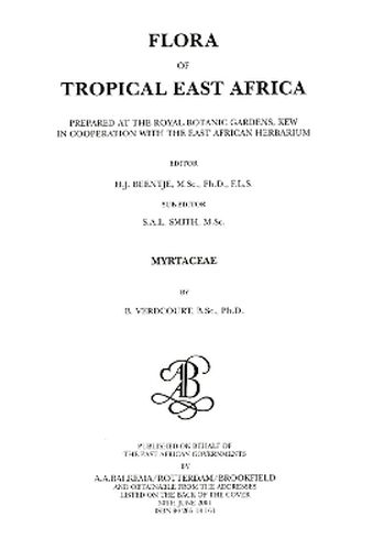 Cover image for Flora of Tropical East Africa - Myrtaceae (2001)