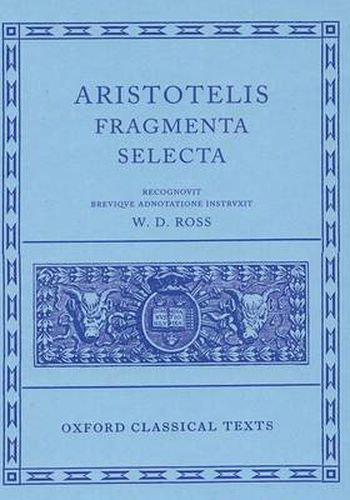 Cover image for Aristotle Fragmenta Selecta