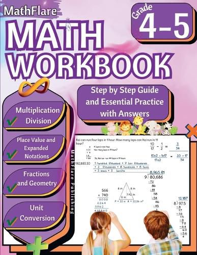 Cover image for MathFlare - Math Workbook 4th and 5th Grade