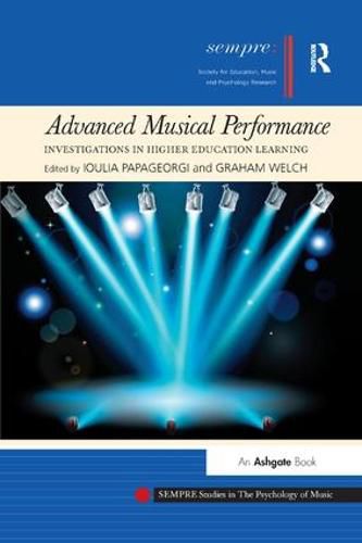 Cover image for Advanced Musical Performance: Investigations in Higher Education Learning