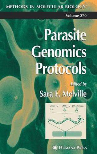 Cover image for Parasite Genomics Protocols