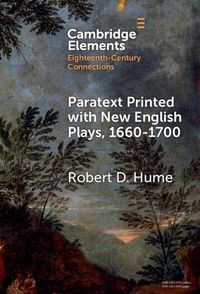 Cover image for Paratext Printed with New English Plays, 1660-1700