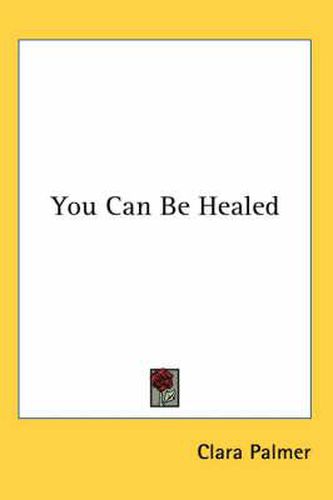 Cover image for You Can Be Healed