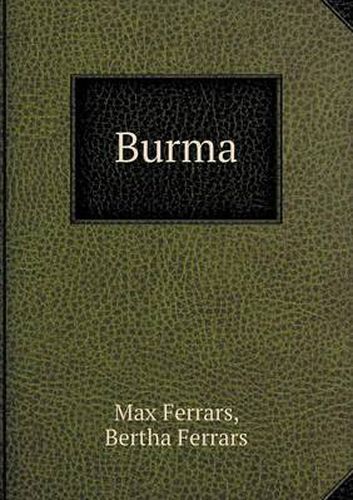 Cover image for Burma