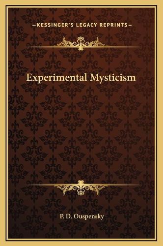 Experimental Mysticism