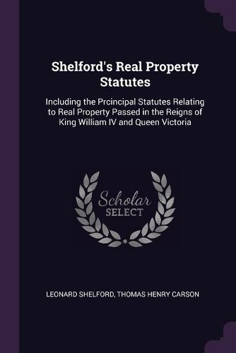 Cover image for Shelford's Real Property Statutes