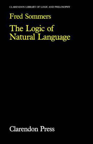 Cover image for The Logic of Natural Language