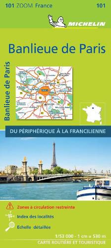 Cover image for BANLIEUE DE PARIS 2021 (Outskirts of Paris) - Michelin Zoom Map 101: Map