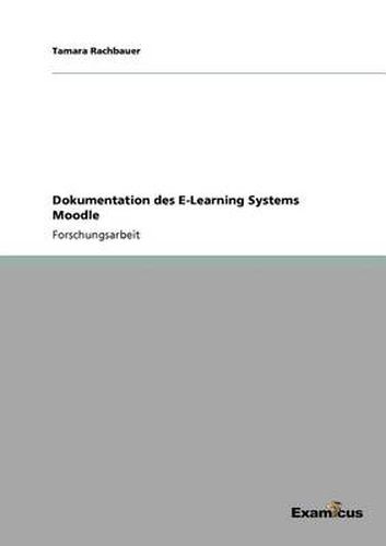 Cover image for Dokumentation des E-Learning Systems Moodle