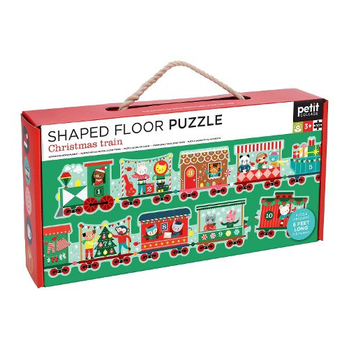 Cover image for Christmas Train Shaped Floor Puzzle