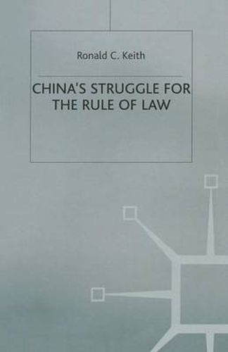 Cover image for China's Struggle for the Rule of Law