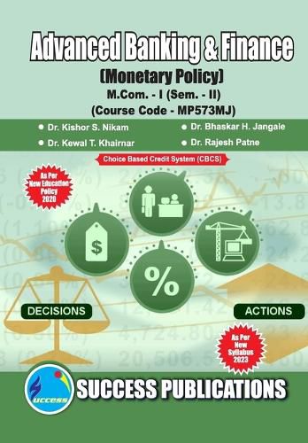 Cover image for Monetary Policy, First Year, M.Com, Sem-II-English