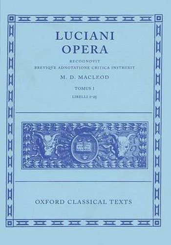 Cover image for Lucian Opera Tomus