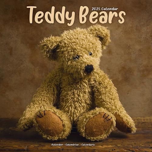 Teddy Bears Calendar 2025 Square Wall Calendar - 16 Month