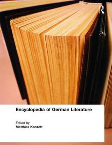 Cover image for Encyclopedia of German Literature