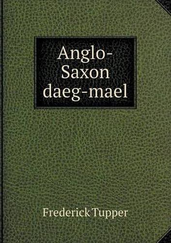 Cover image for Anglo-Saxon daeg-mael