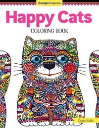 Cover image for Happy Cats Coloring Book