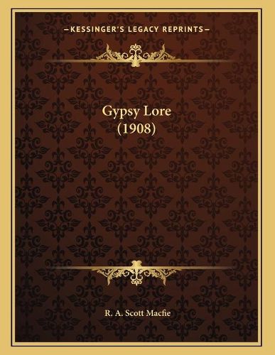 Cover image for Gypsy Lore (1908)