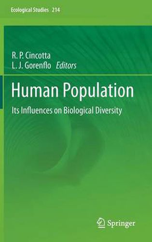 Cover image for Human Population: Its Influences on Biological Diversity