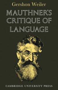 Cover image for Mauthner's Critique of Language