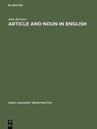 Cover image for Article and Noun in English