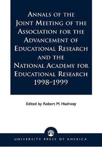 Cover image for Annals of the Joint Meeting of the Association for the Advancement of Educational Research and the National Academy for Educational Research 1998-1999