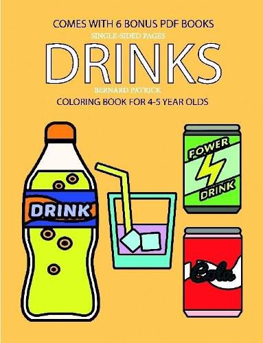 Cover image for Coloring Book for 4-5 Year Olds (Drinks)