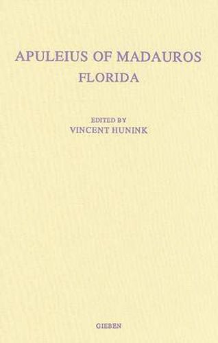 Cover image for Apuleius of Madauros, Florida: A Commentary