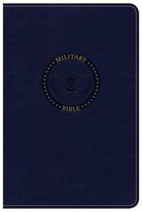 Cover image for CSB Military Bible, Navy Blue LeatherTouch